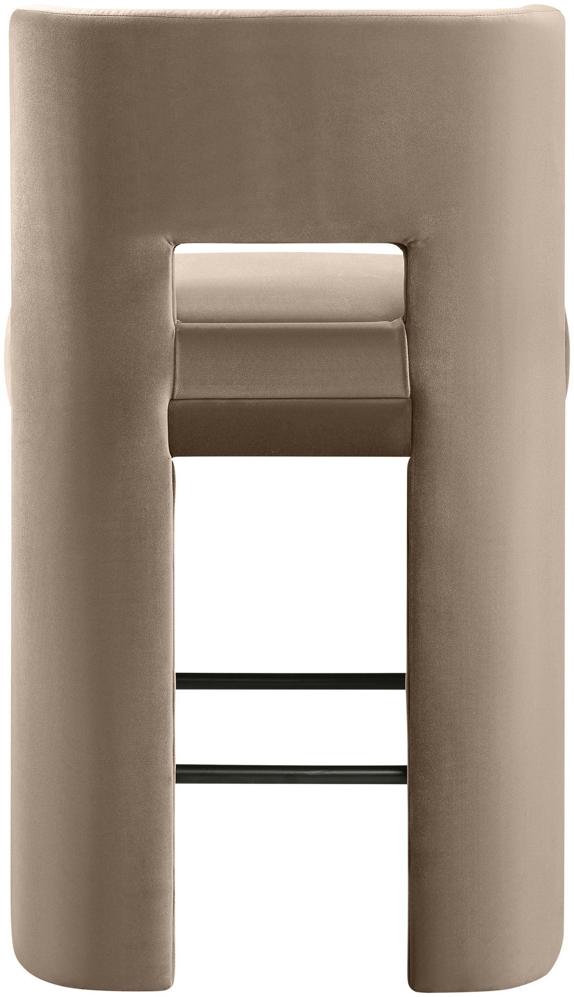 Zuno - Velvet Performance Fabric Upholstered Counter Stool (Set of 2) - Urban Living Furniture (Los Angeles, CA)