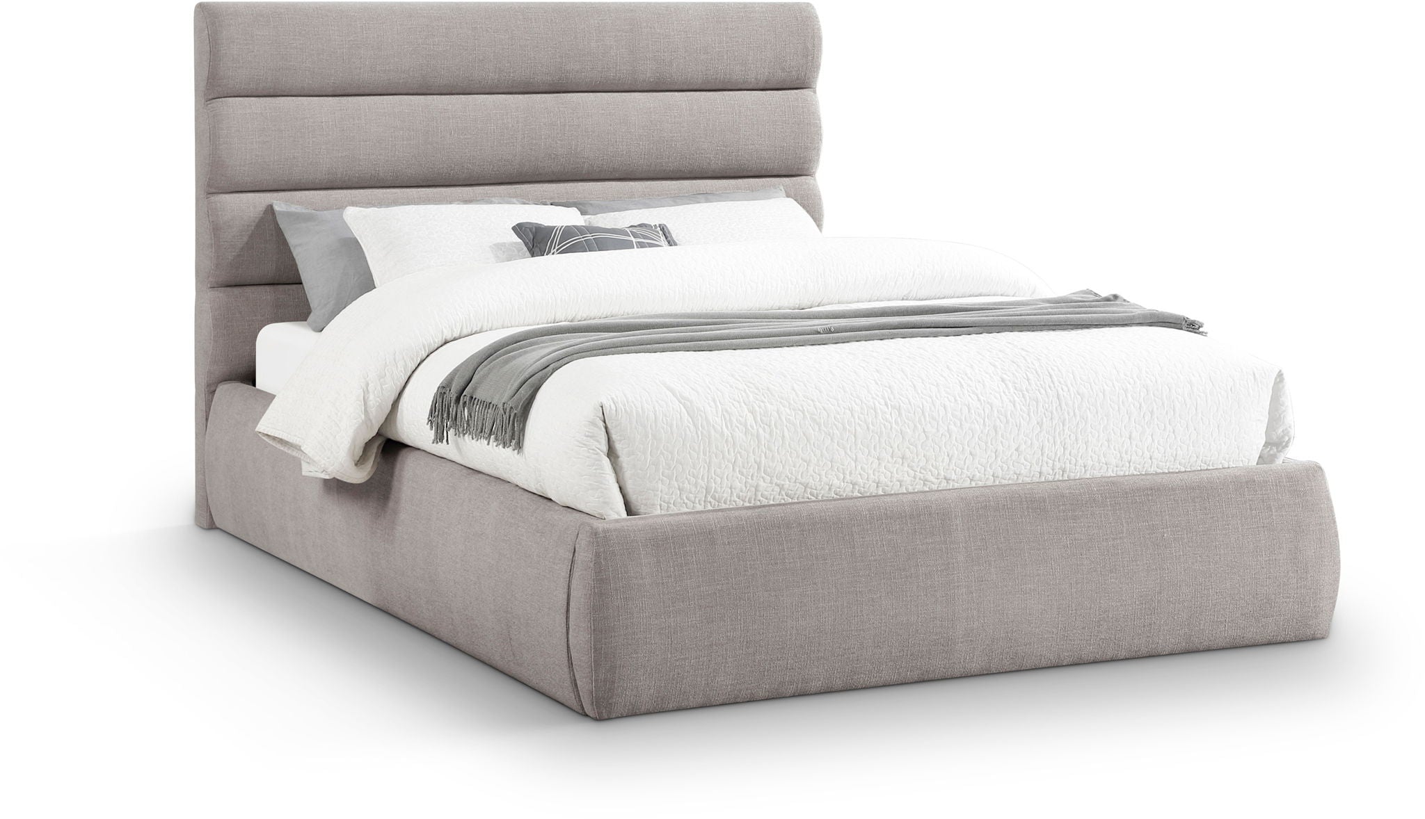 Adam - Linen Fabric Bed With 52" Headboard - Urban Living Furniture (Los Angeles, CA)