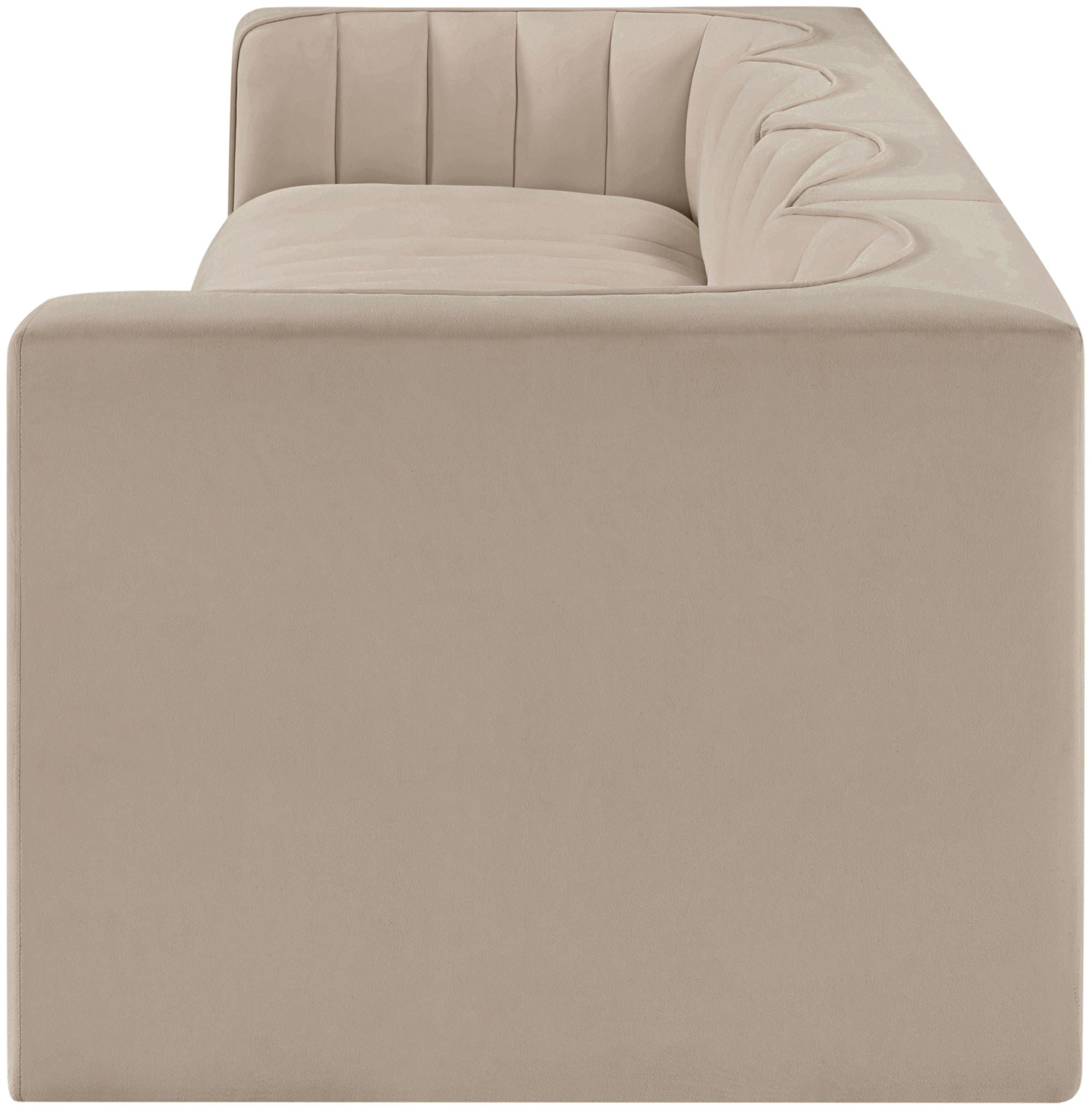 Rummi - Velvet Performance Fabric Upholstered 4 Piece Modular Sofa - Urban Living Furniture (Los Angeles, CA)