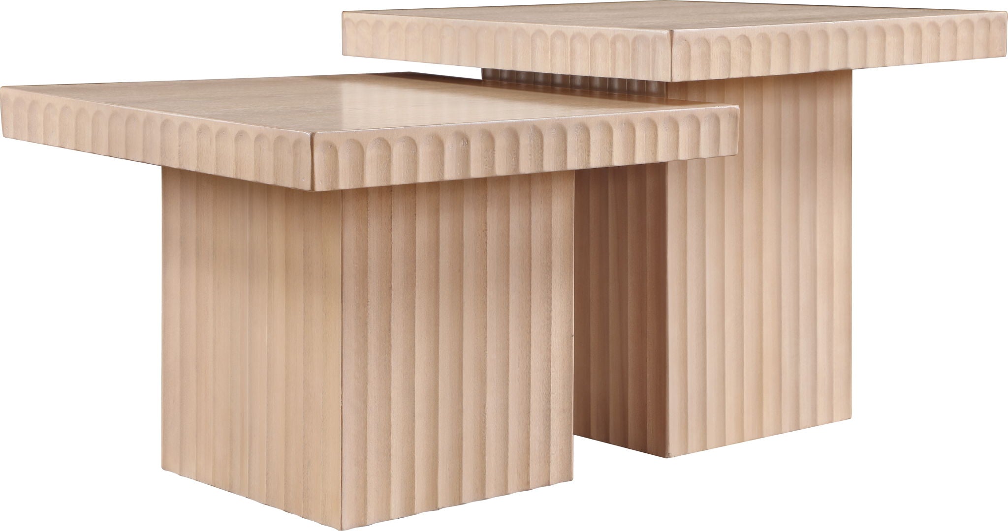 Spencer - 18" Oak Veneer 2 Piece Coffee Table - Urban Living Furniture (Los Angeles, CA)