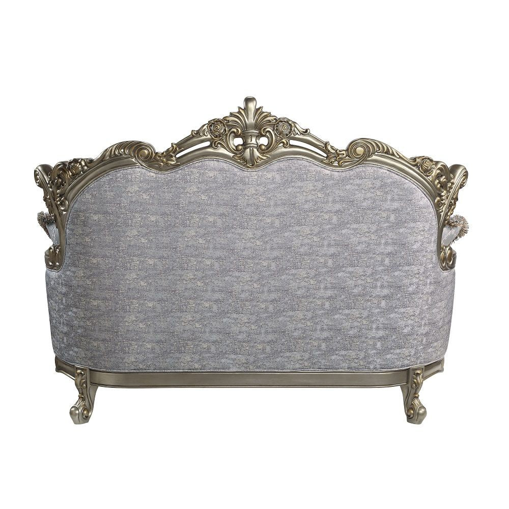 Miliani - Loveseat With 3 Pillows - Fabric & Antique Bronze - Urban Living Furniture (Los Angeles, CA)