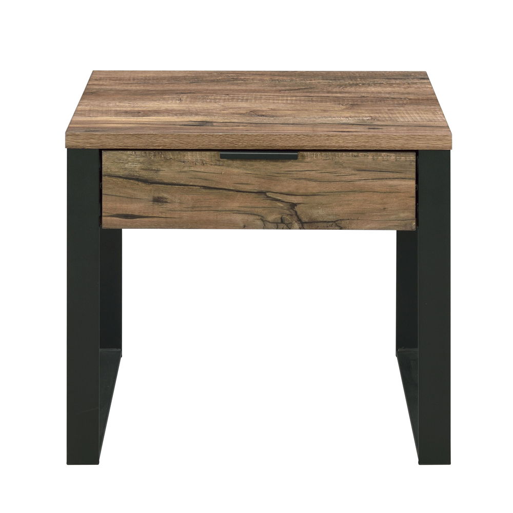 Aflo - End Table - Weathered Oak & Black - Urban Living Furniture (Los Angeles, CA)