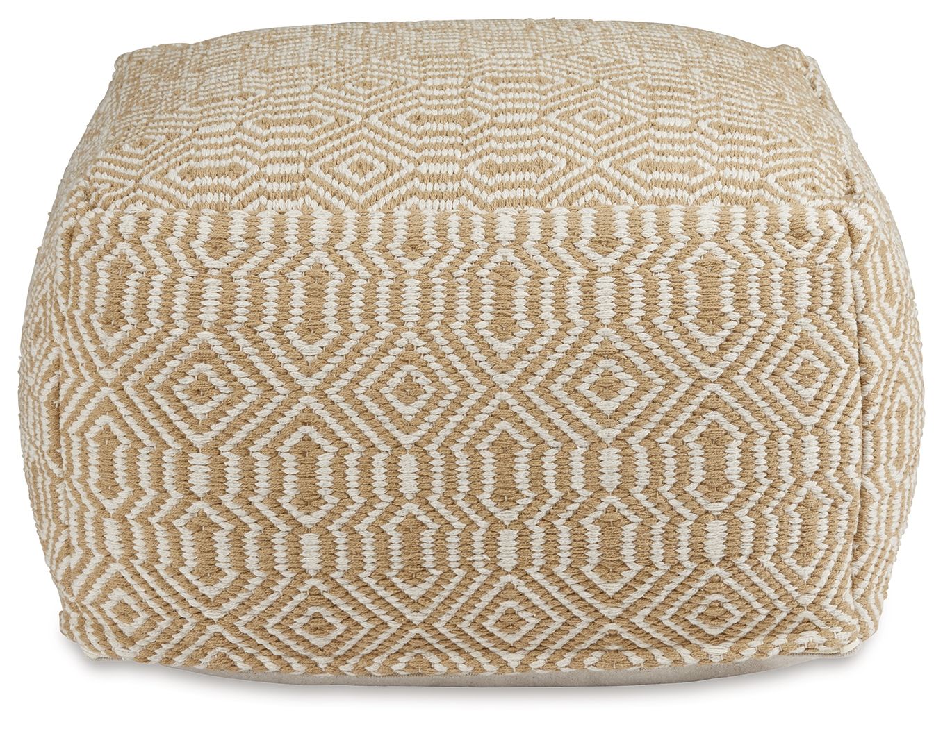 Adamont - Tan / Ivory - Pouf - Urban Living Furniture (Los Angeles, CA)