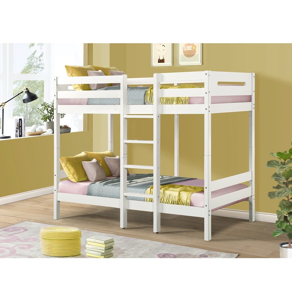 Esin - Twin Over Twin Bunk Bed - White - Urban Living Furniture (Los Angeles, CA)