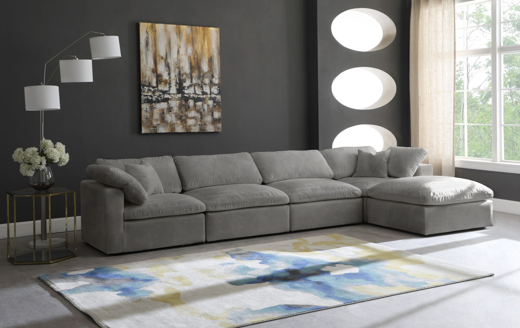 Cozy - 5 Piece Modular Sectional With Chaise - Urban Living Furniture (Los Angeles, CA)
