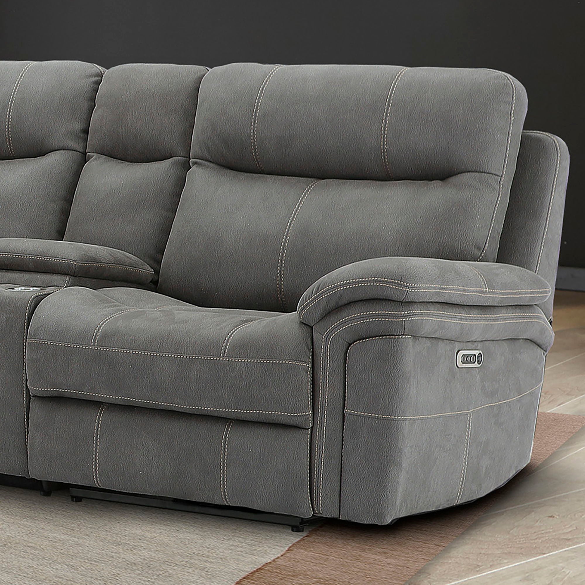 Mason - Power Right Arm Facing Recliner - Carbon - Urban Living Furniture (Los Angeles, CA)