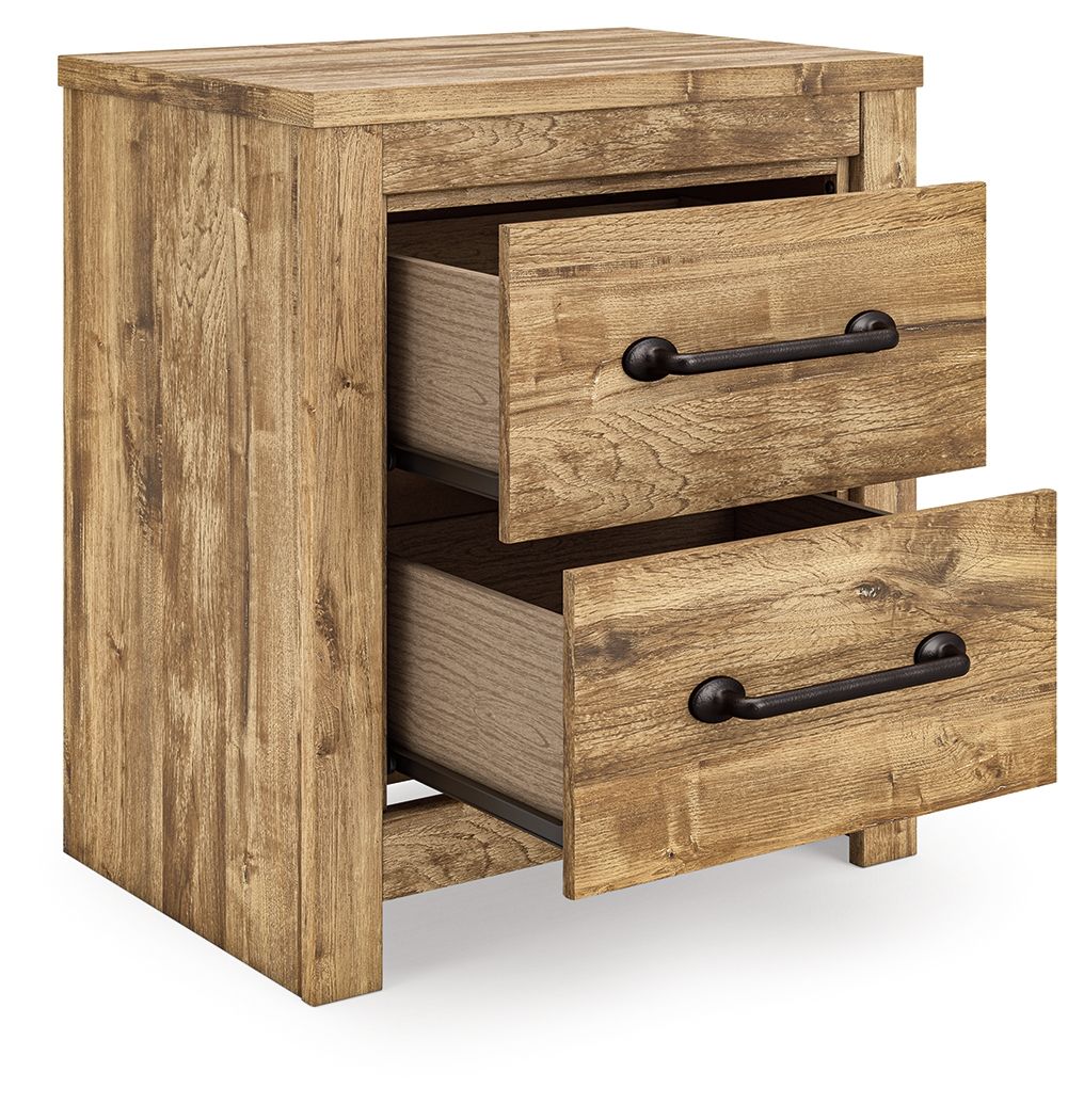 Maystonna - Two Drawer Night Stand - Brown - Urban Living Furniture (Los Angeles, CA)