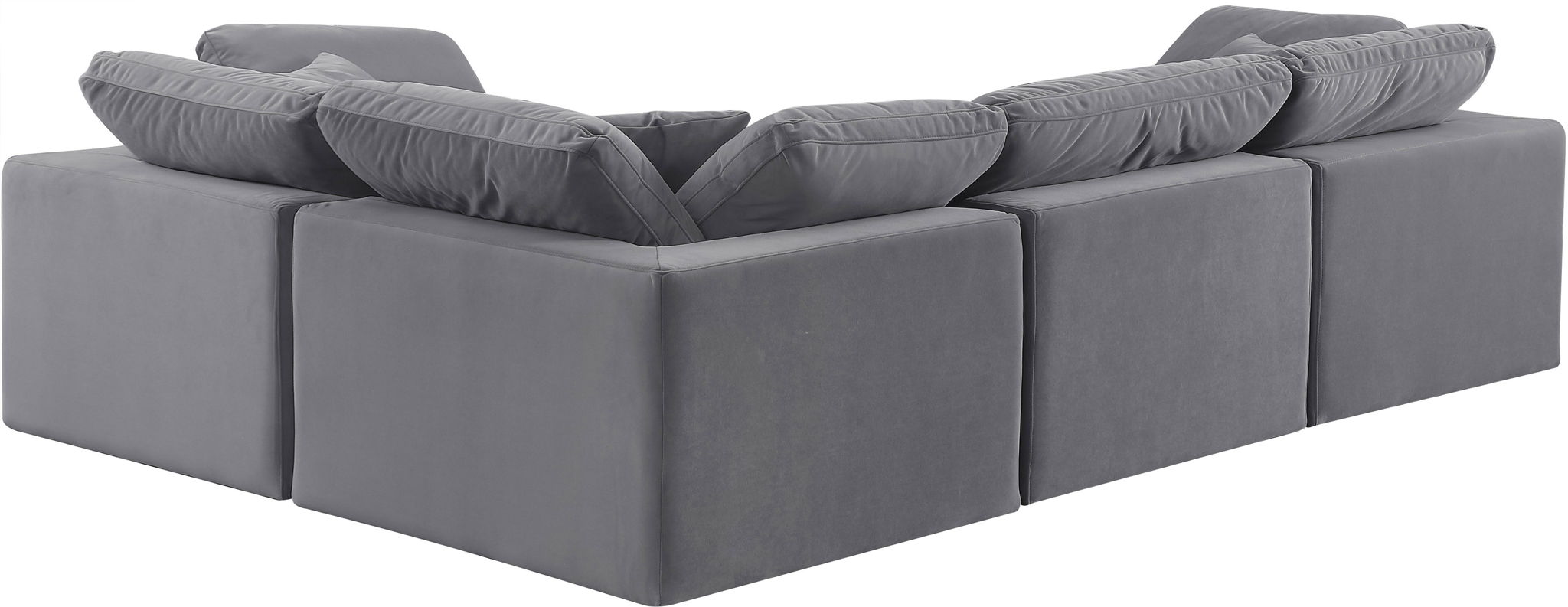 Comfy - 4 Piece Velvet Modular Sectional - Urban Living Furniture (Los Angeles, CA)