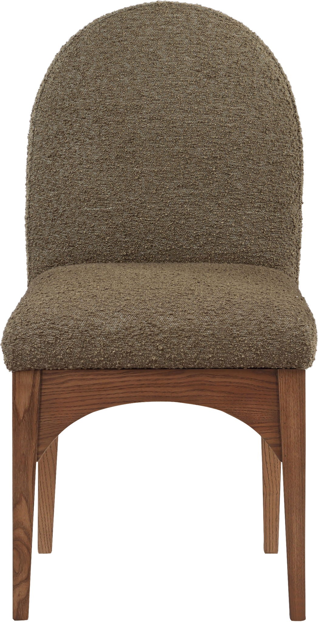 Waldorf - Boucle Dining Side Chair With Brown Legs - Urban Living Furniture (Los Angeles, CA)