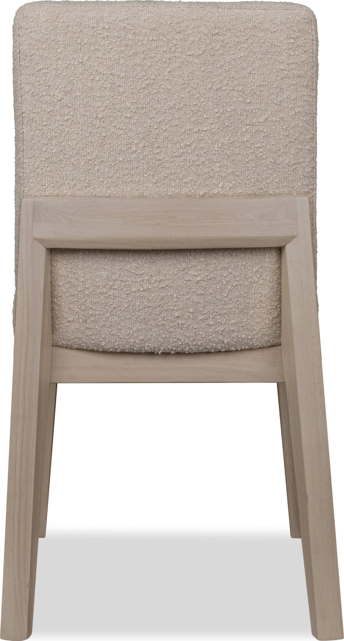 Liv - Solid Wood Dining Chair (Set of 2) - White Sand And Brun Boucle