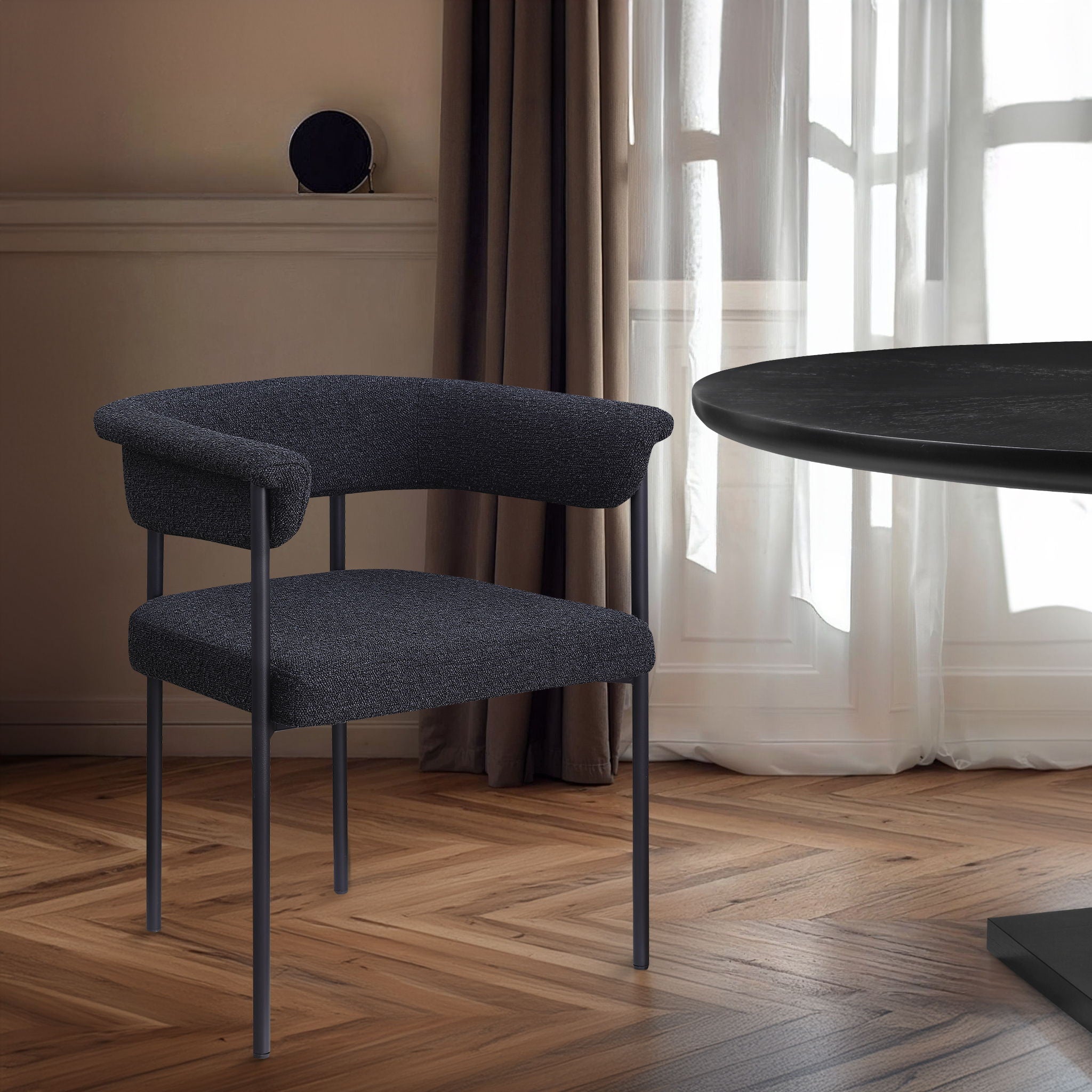 Malin - Boucle Dining Chair (Set of 2) - Urban Living Furniture (Los Angeles, CA)