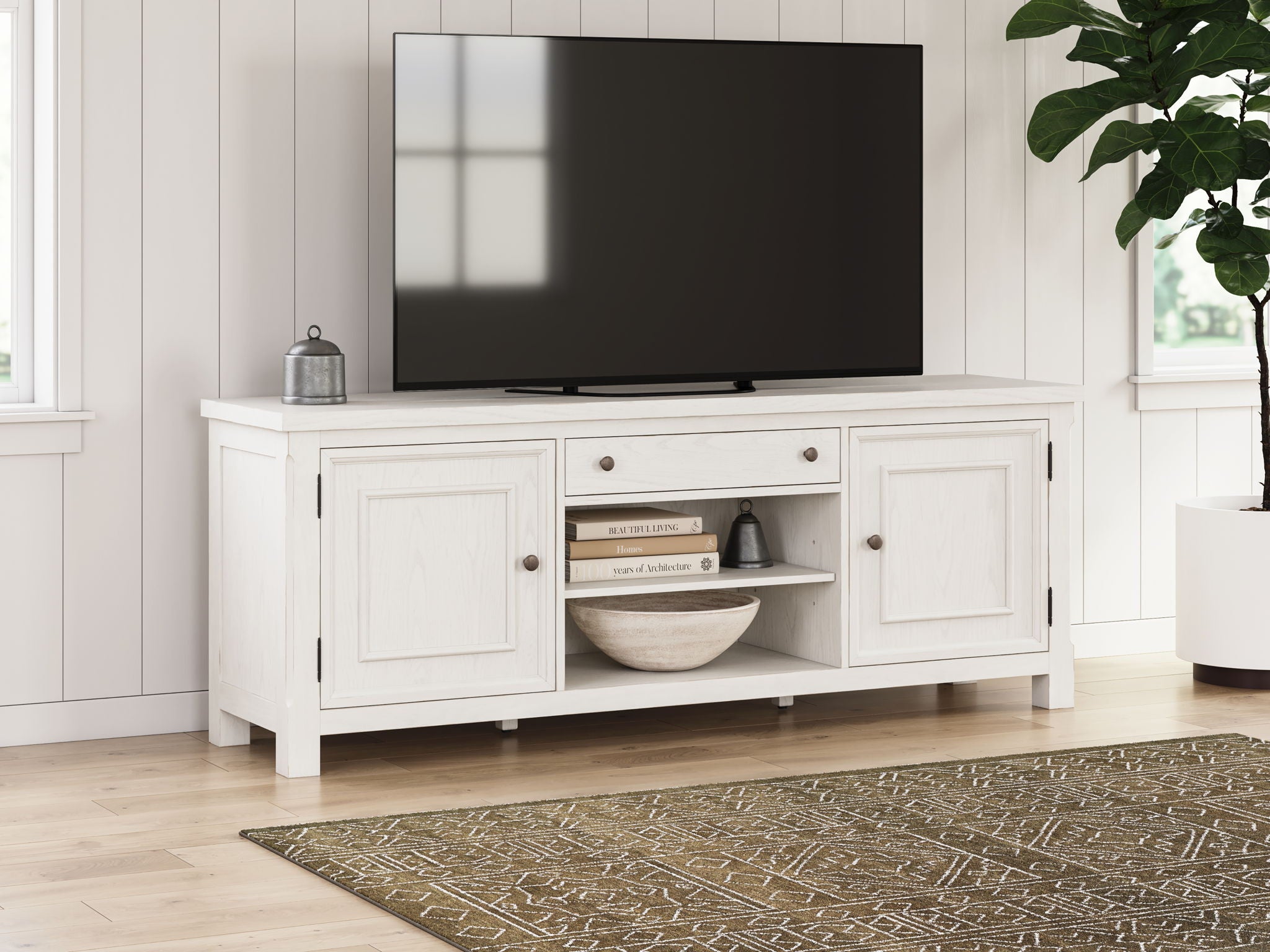Robbinsdale - Extra Large TV Stand - Antique White - Urban Living Furniture (Los Angeles, CA)