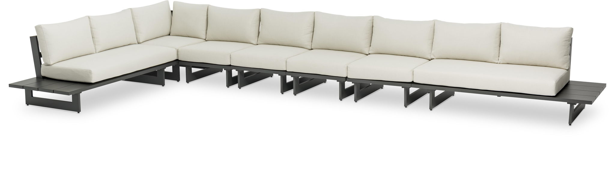 Maldives - 7 Piece Water Resistant Outdoor Patio Modular Sectional With Gray Base - Urban Living Furniture (Los Angeles, CA)