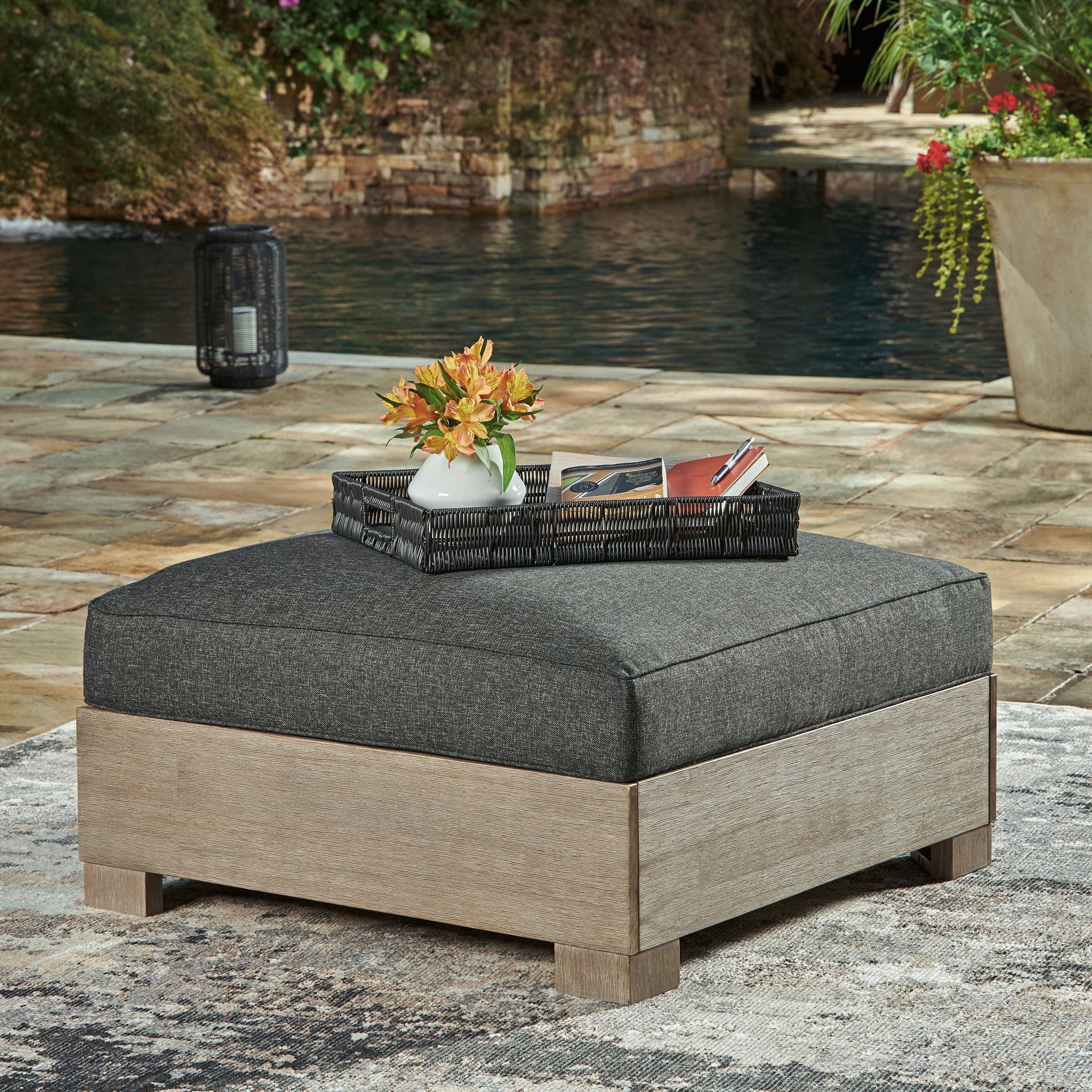 Citrine Park - Brown - Ottoman With Cushion - Urban Living Furniture (Los Angeles, CA)