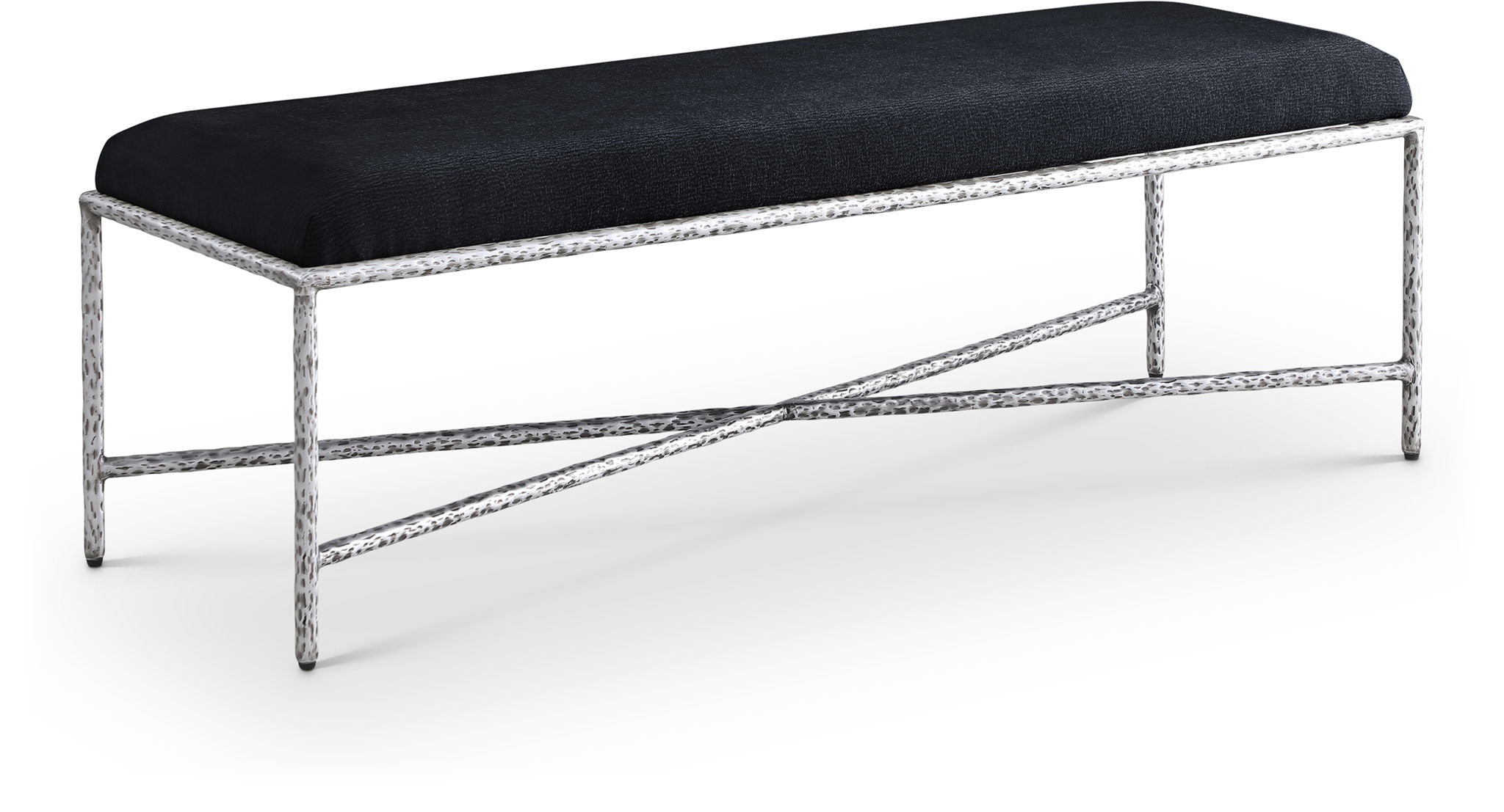 Valley - Bench With Silver Frame - Urban Living Furniture (Los Angeles, CA)