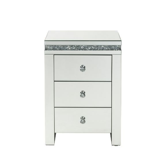 Noralie - Accent Table - Mirrored & Faux Diamonds - Urban Living Furniture (Los Angeles, CA)