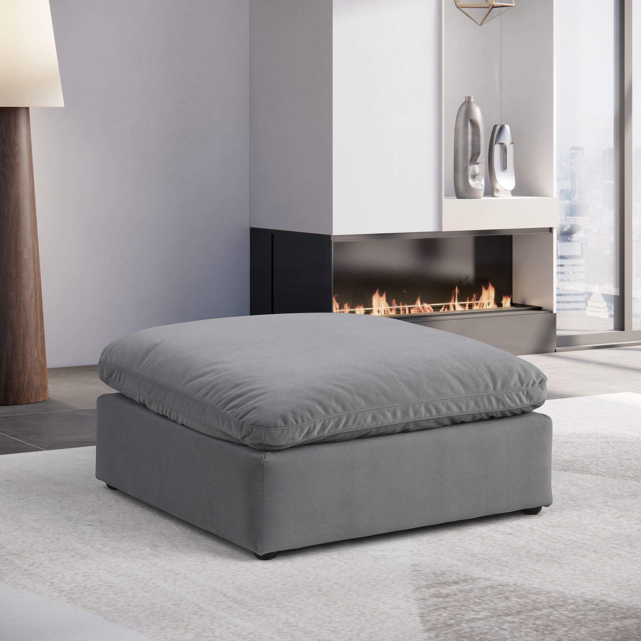Comfy - Velvet Ottoman - Urban Living Furniture (Los Angeles, CA)