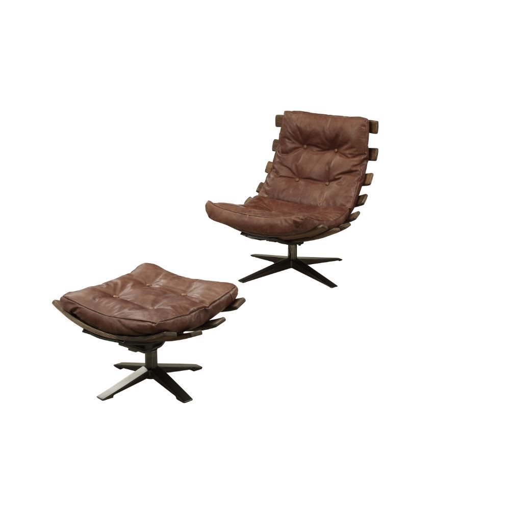 Gandy - 2Pc Pk Chair & Ottoman - Urban Living Furniture (Los Angeles, CA)