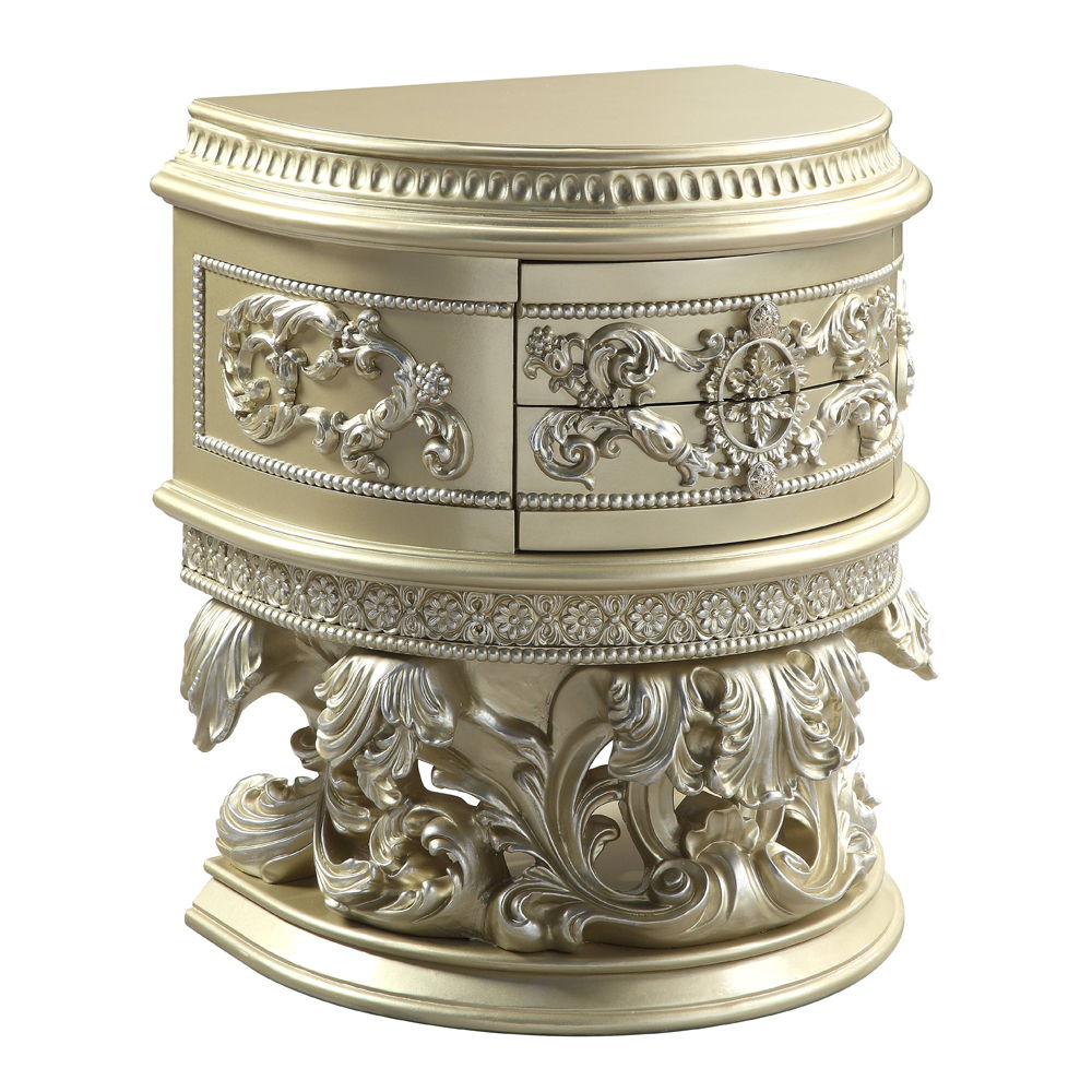 Vatican - Nightstand - Champagne Silver - Urban Living Furniture (Los Angeles, CA)