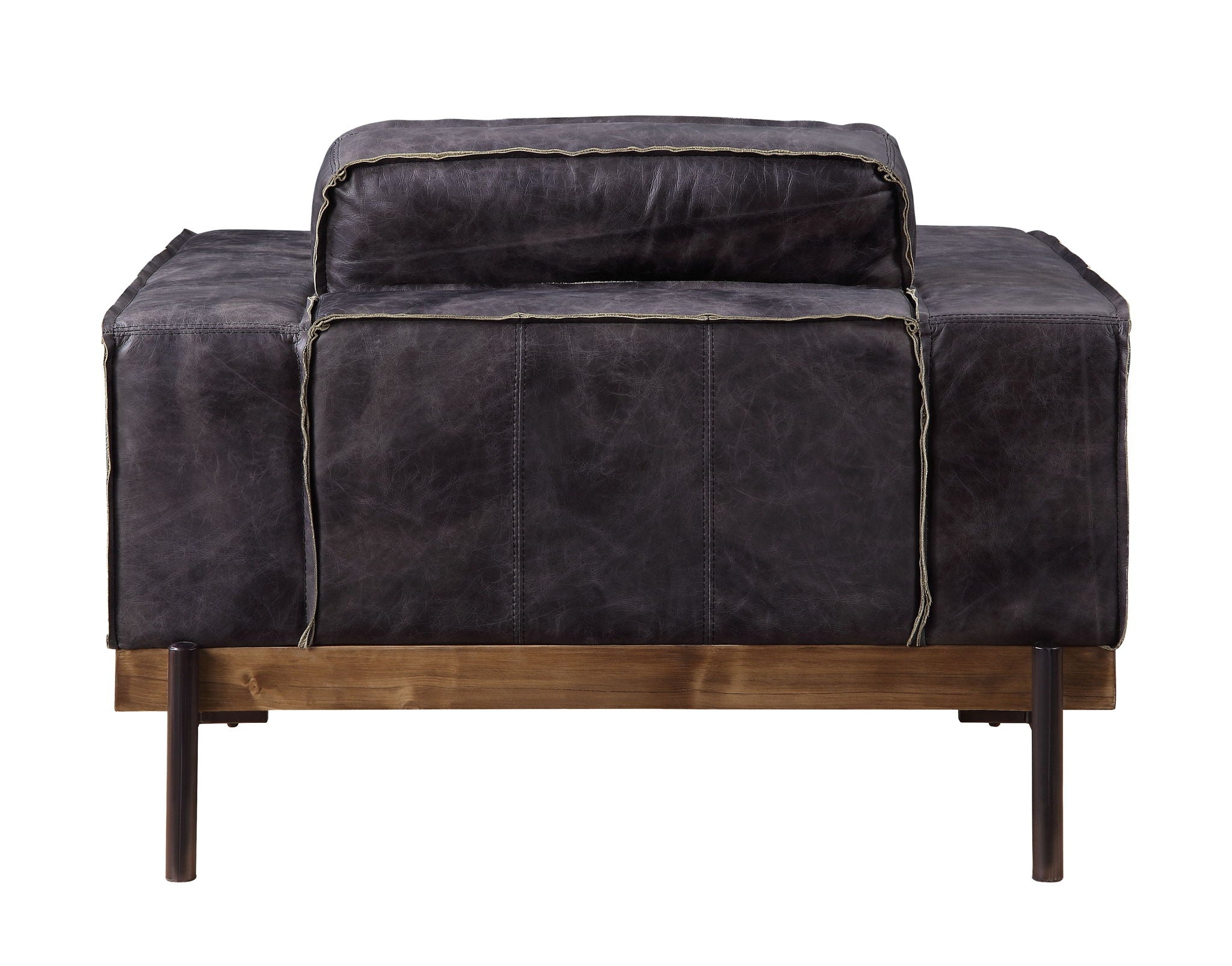 Silchester - Chair - Antique Ebony Top Grain Leather - Urban Living Furniture (Los Angeles, CA)