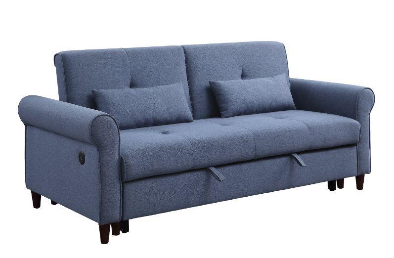 Nichelle - Sofa With Sleeper - Blue Fabric - Urban Living Furniture (Los Angeles, CA)