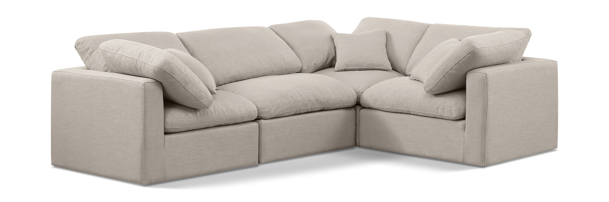 Indulge - Linen 4 Piece Modular Corner Sectional - Urban Living Furniture (Los Angeles, CA)