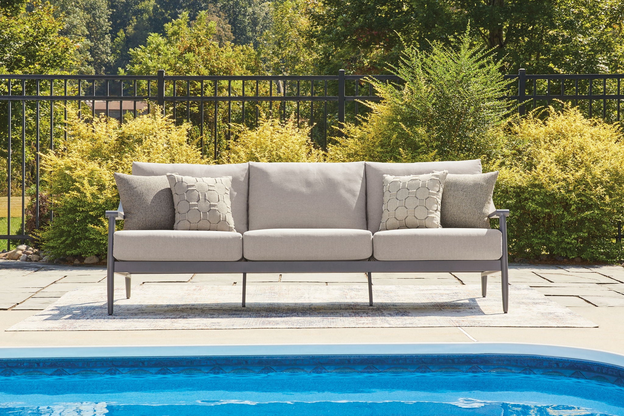 Ocean Beach - Sofa With Cushion - Gray - Urban Living Furniture (Los Angeles, CA)