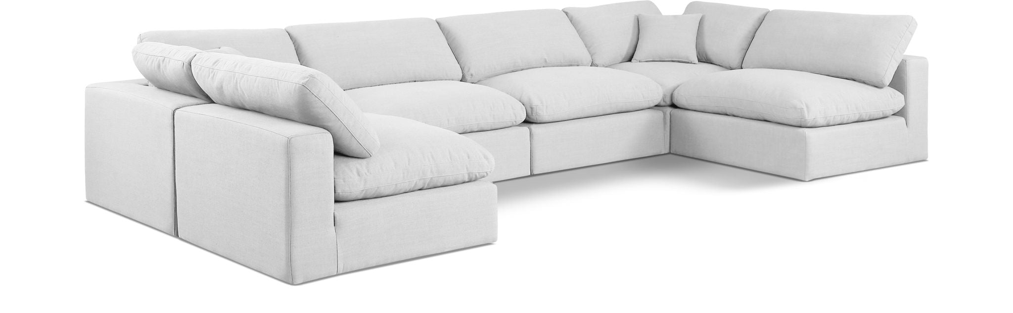 Comfy - 6 Piece Linen Modular Armless Sectional - Urban Living Furniture (Los Angeles, CA)