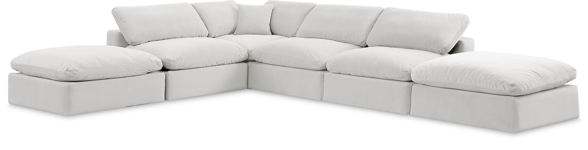Comfy - 6 Piece Velvet Modular Sectional - Urban Living Furniture (Los Angeles, CA)