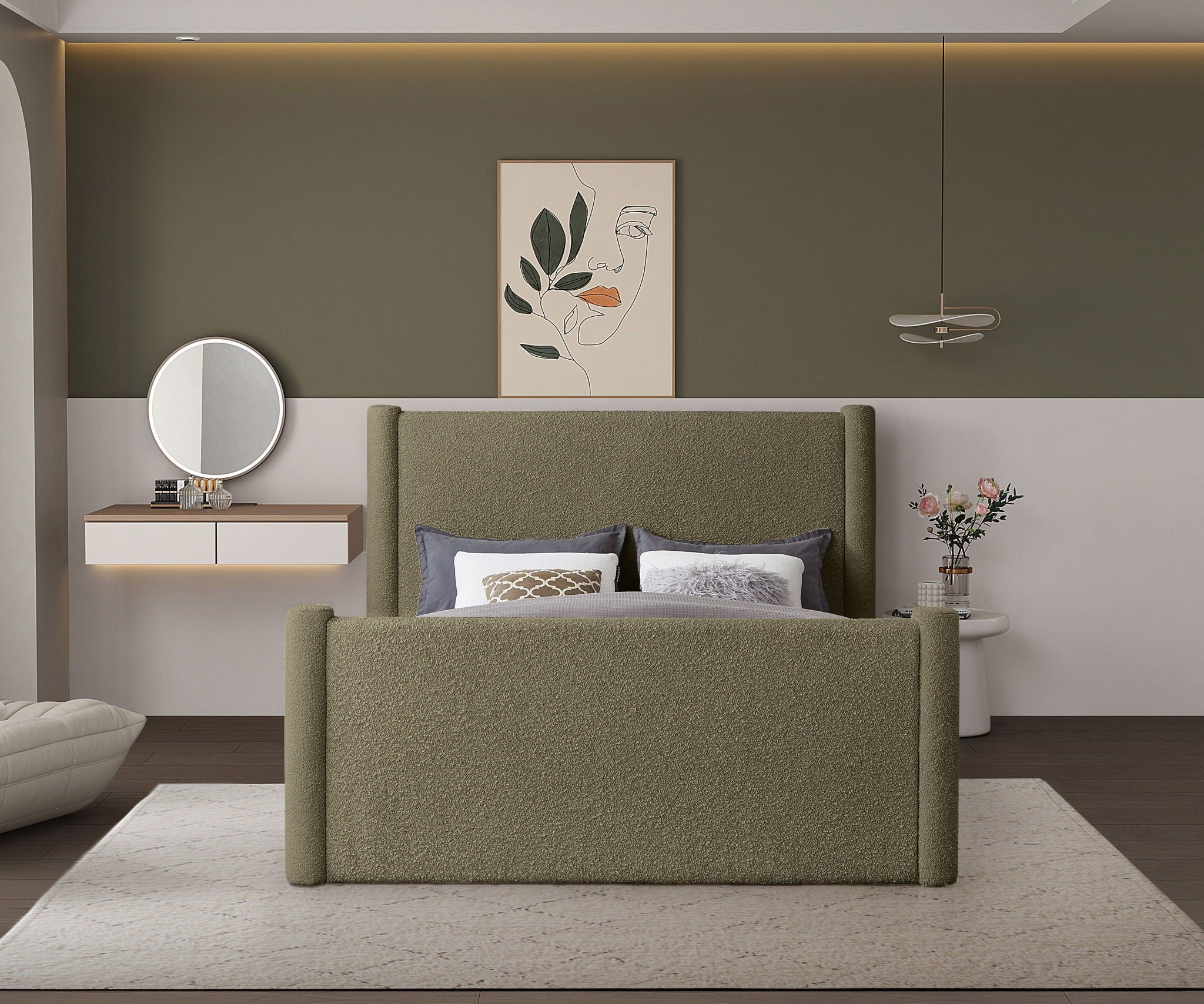 Elias - Boucle Bed - Urban Living Furniture (Los Angeles, CA)