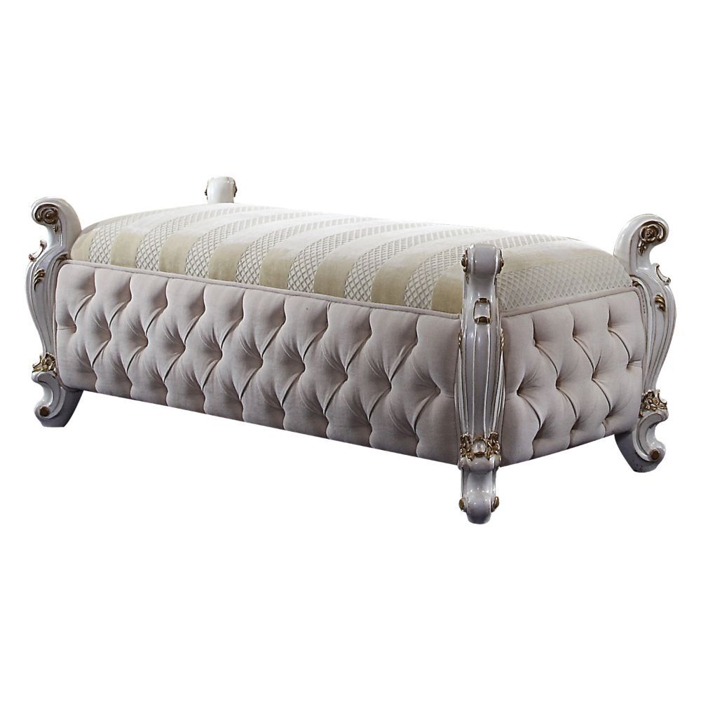 Picardy - Bench - Fabric & Antique Pearl - Urban Living Furniture (Los Angeles, CA)