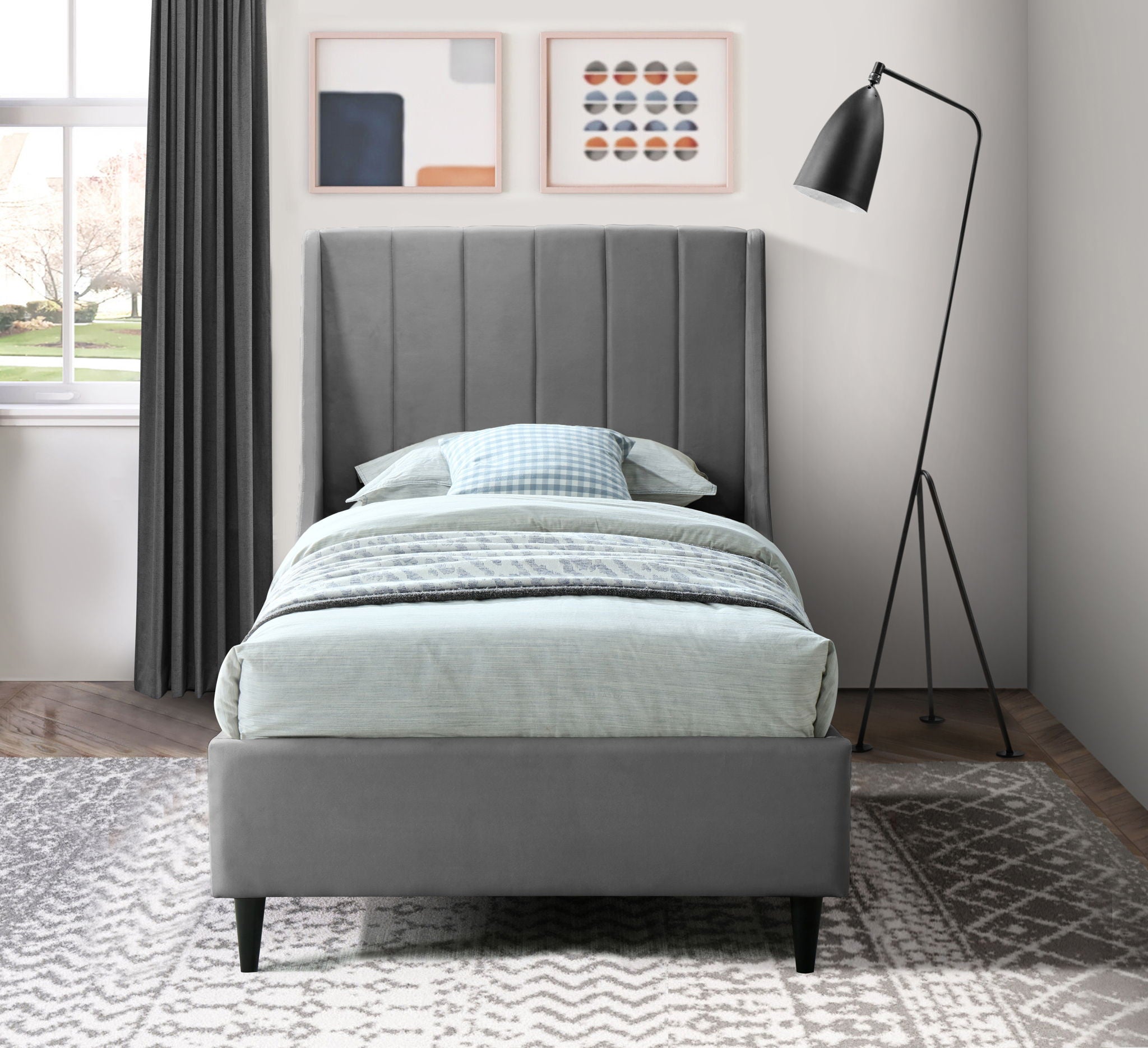 Eva - Velvet Bed - Urban Living Furniture (Los Angeles, CA)