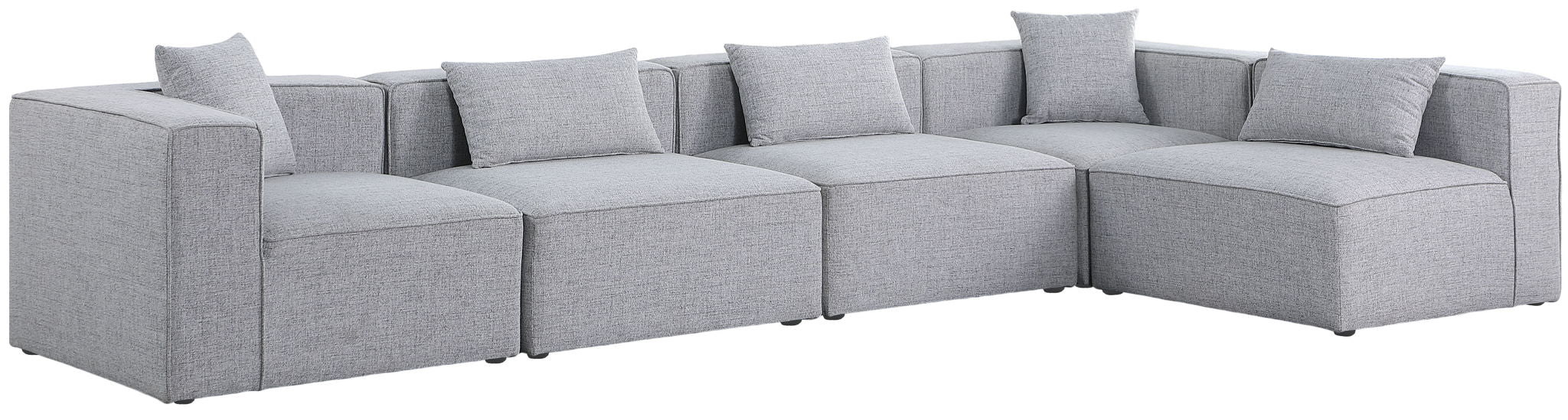 Cube - Linen 5 Piece Modular Sectional - Urban Living Furniture (Los Angeles, CA)