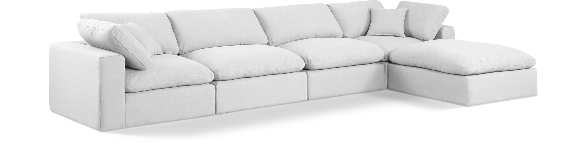 Comfy - 5 Piece Linen Modular Sectional With Chaise - Urban Living Furniture (Los Angeles, CA)