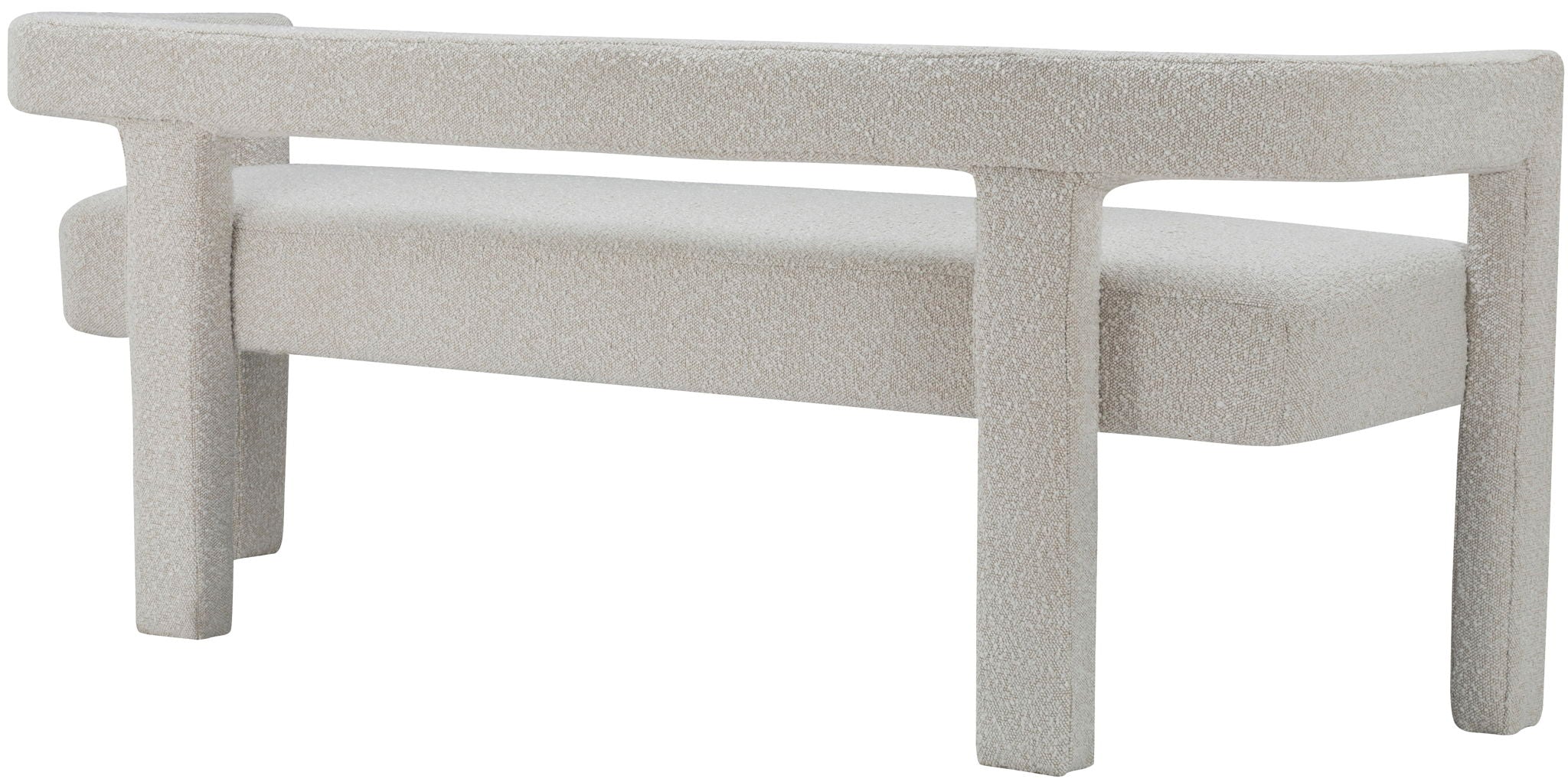 Athena - Boucle Fabric Bench - Urban Living Furniture (Los Angeles, CA)