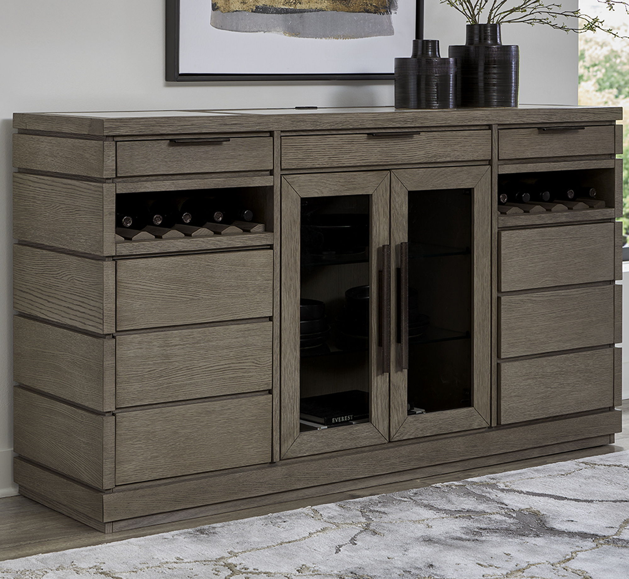 Pure Modern Dining - Buffet Server - Moonstone - Urban Living Furniture (Los Angeles, CA)
