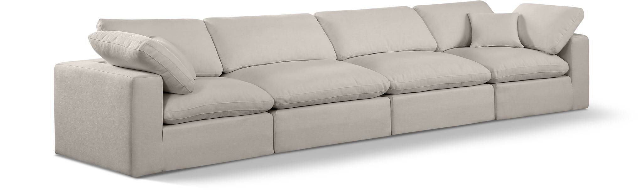 Comfy - Linen Modular Sofa 4 Seats - Urban Living Furniture (Los Angeles, CA)