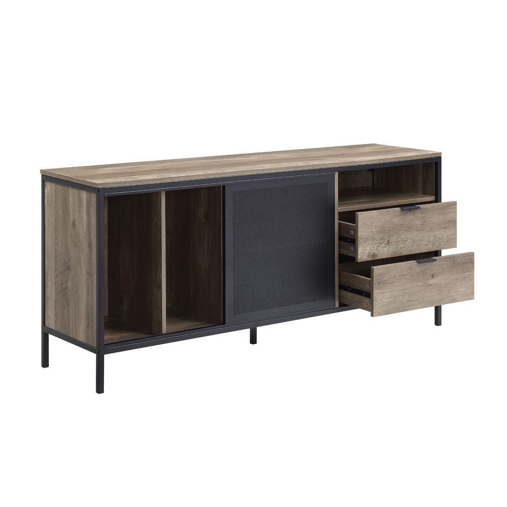 Nantan - 28" TV Stand - Rustic Oak & Black - Urban Living Furniture (Los Angeles, CA)