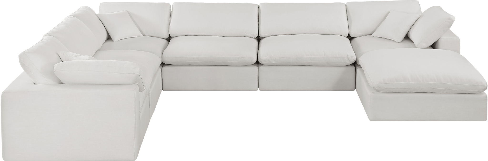 Comfy - 7 Piece Linen Modular Sectional With Chaise - Urban Living Furniture (Los Angeles, CA)