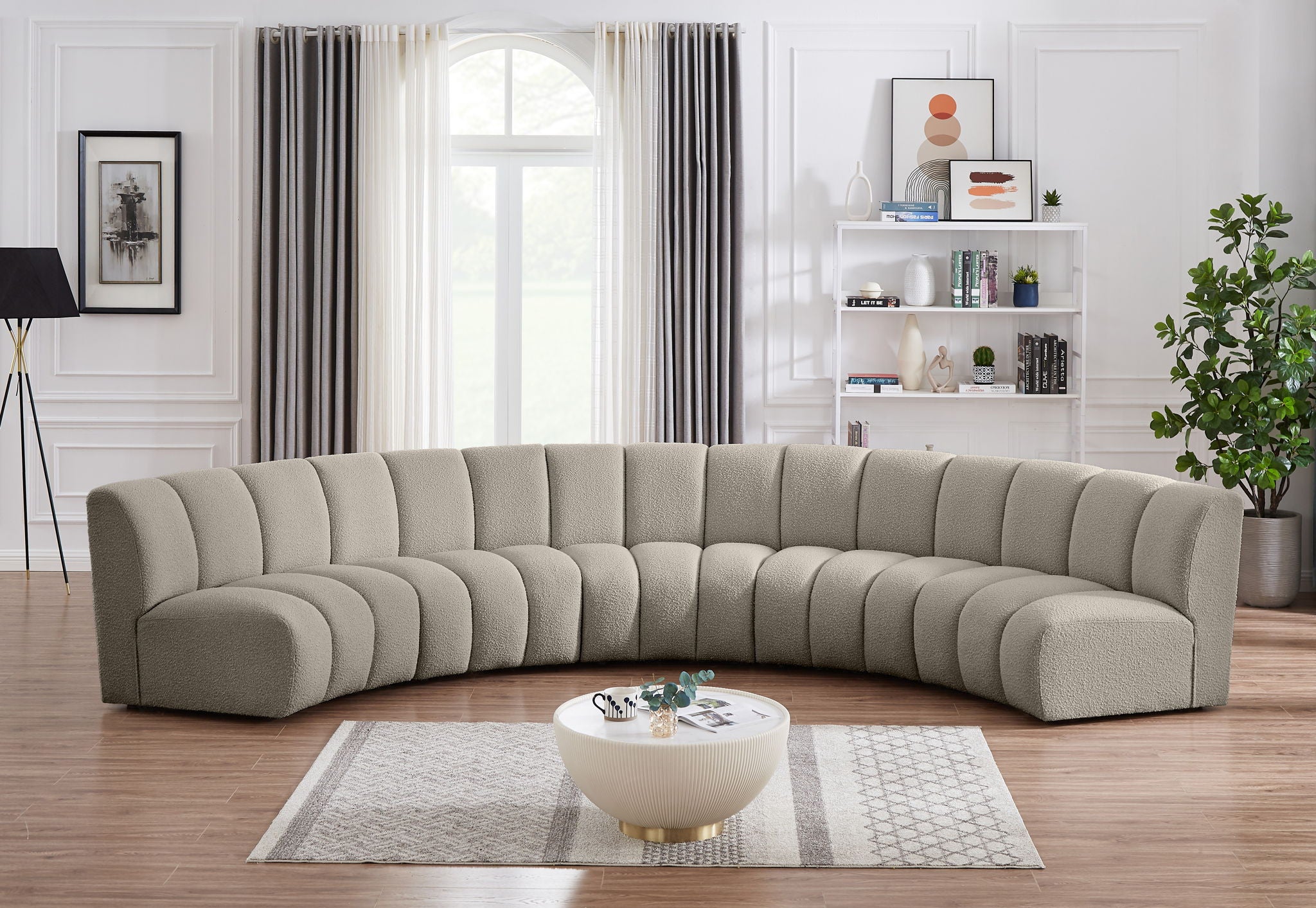 Infinity - 5 Piece Boucle Modular Sectional - Urban Living Furniture (Los Angeles, CA)