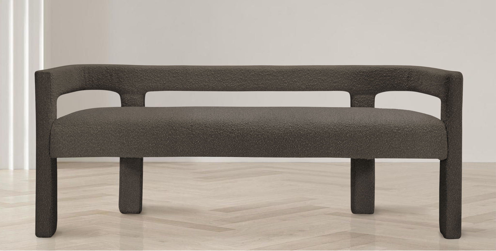 Athena - Boucle Fabric Bench - Urban Living Furniture (Los Angeles, CA)