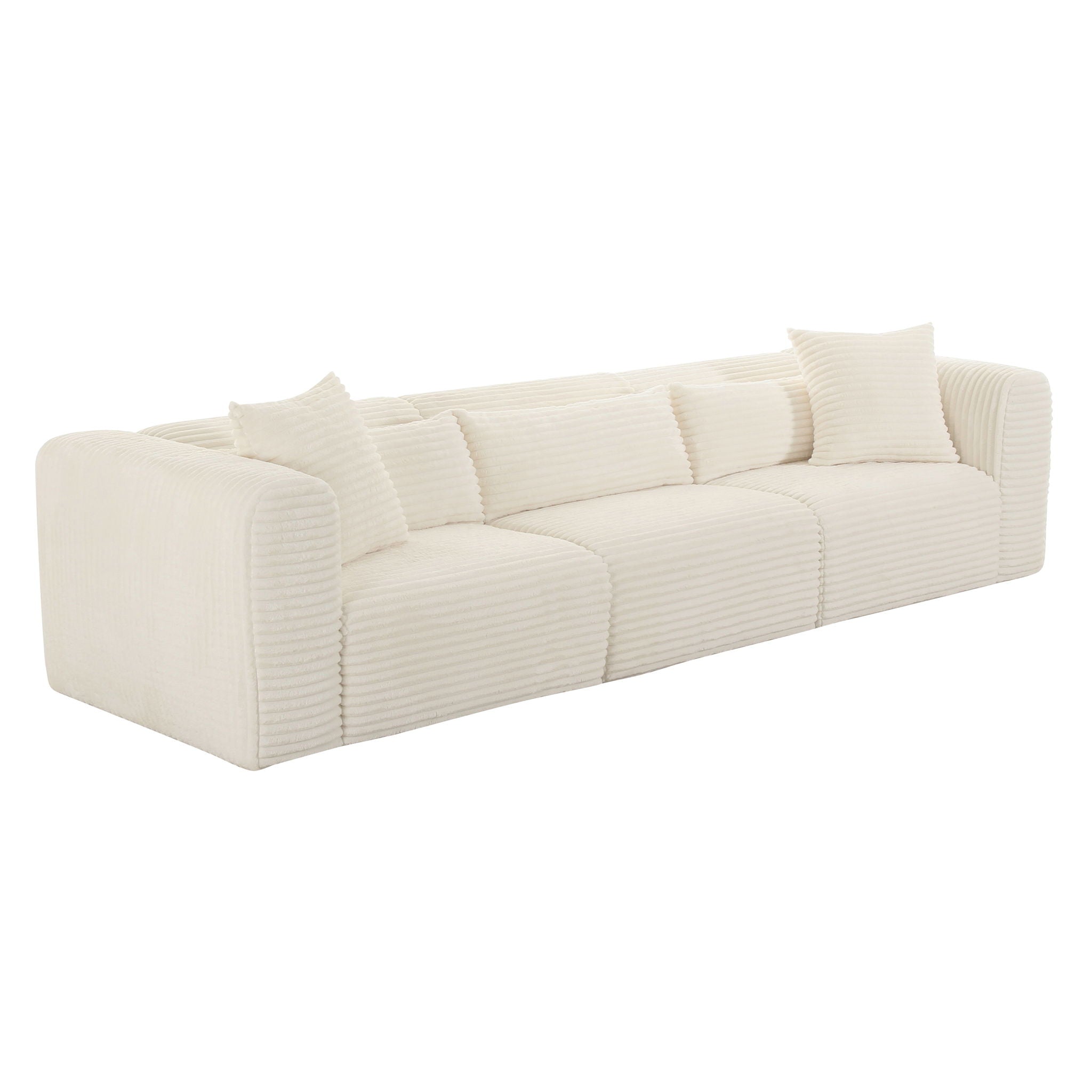 Tarra - Fluffy Oversized Corduroy Modular Sofa
