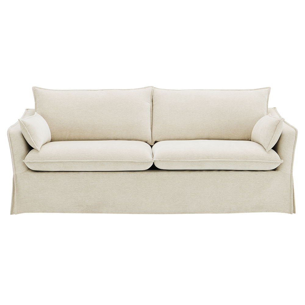 Shane - Sofa With 2 Pillows - Beige Linen - Urban Living Furniture (Los Angeles, CA)