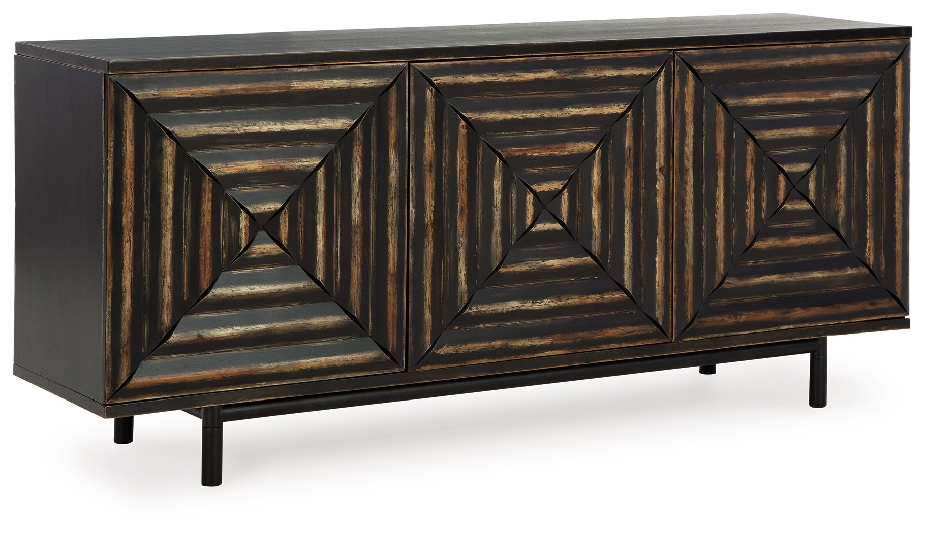 Fair Ridge - Distressed Black - Accent Cabinet - Urban Living Furniture (Los Angeles, CA)
