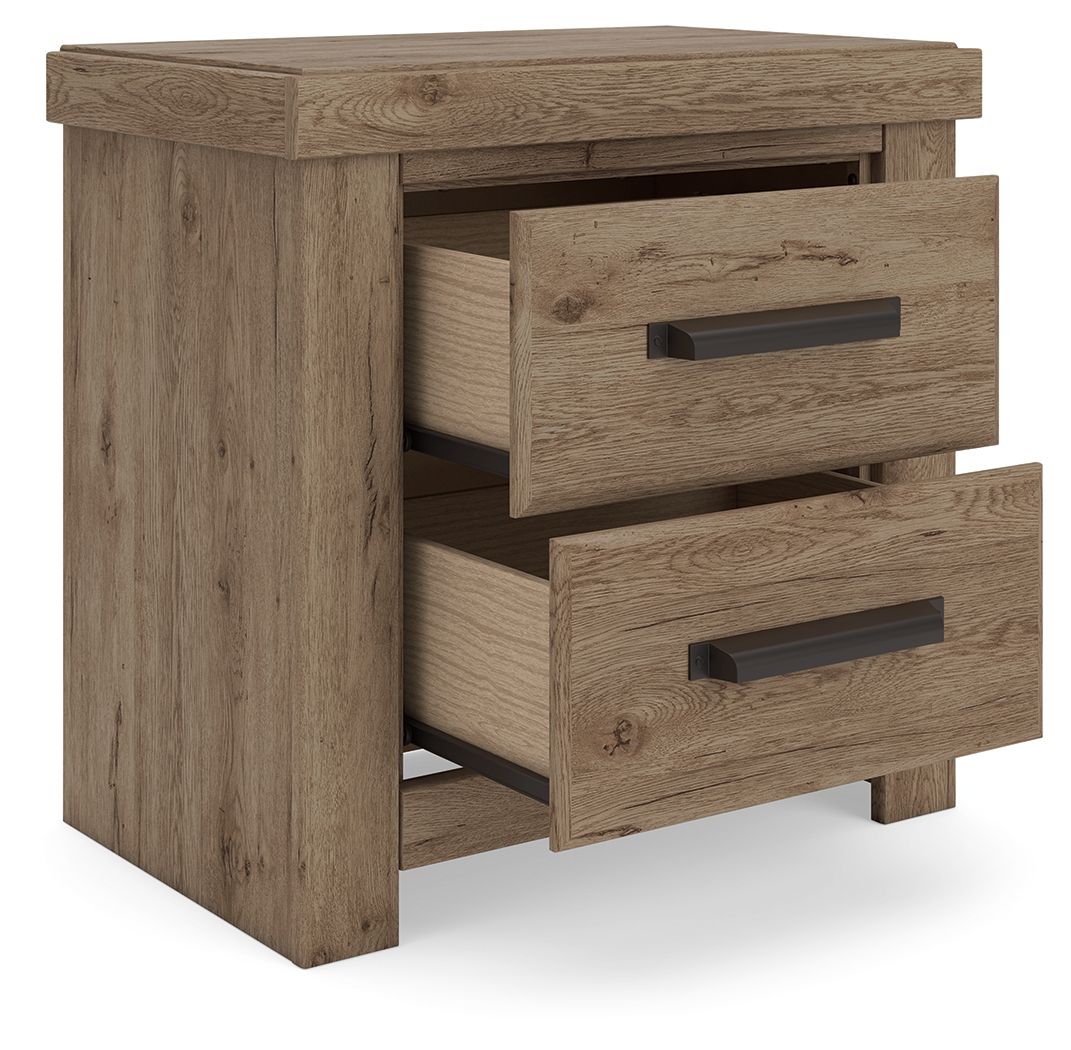 Oliandon - Two Drawer Night Stand - Light Brown - Urban Living Furniture (Los Angeles, CA)