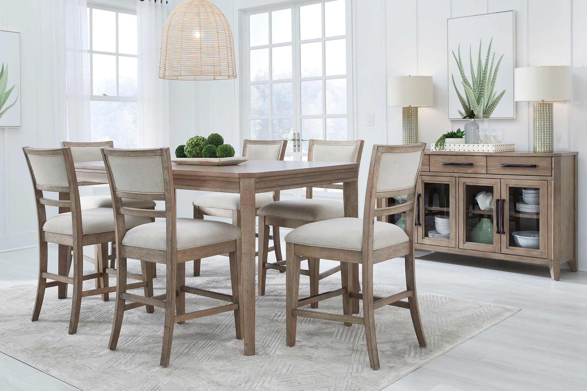 Breckenridge - Dining 72" Counter Height Table - Medium Brown