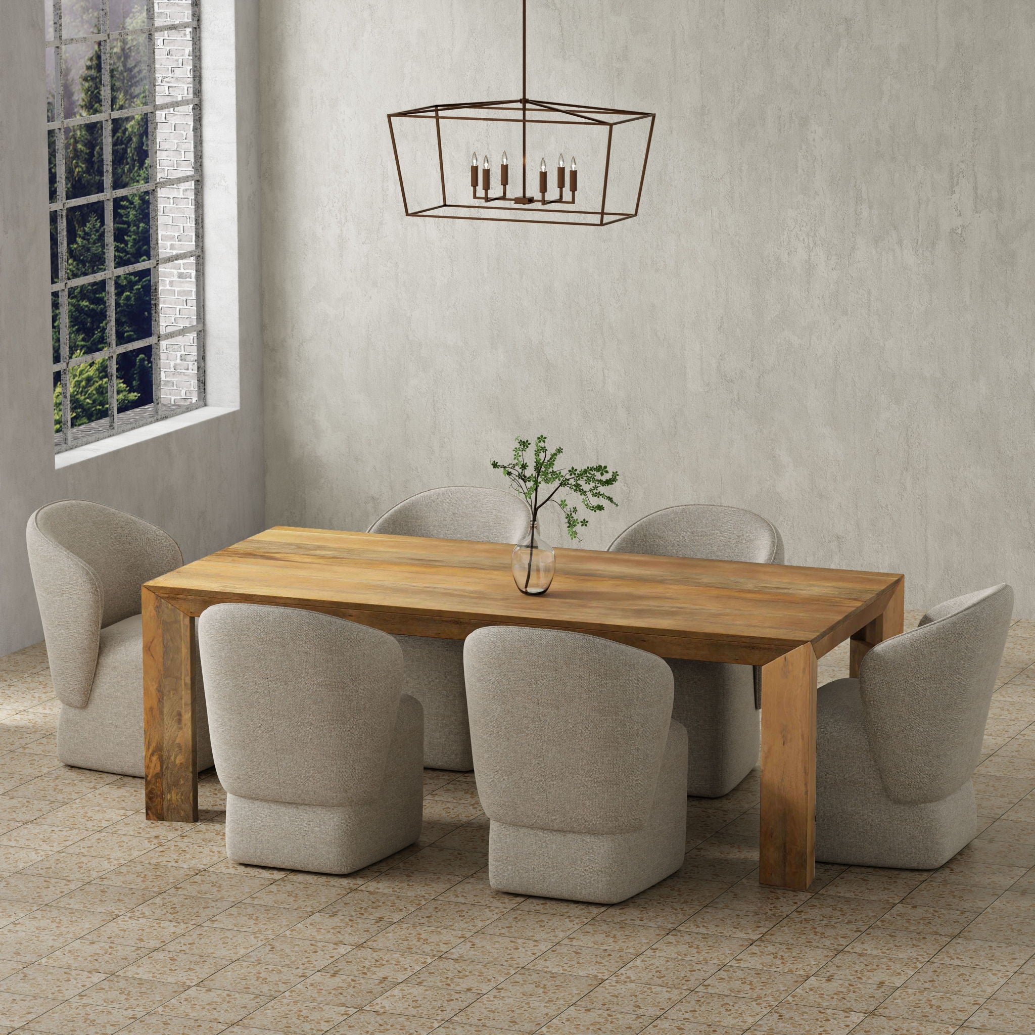 Bongo - Dining Chair (Set of 2) - Quartermaster Linen White - Urban Living Furniture (Los Angeles, CA)