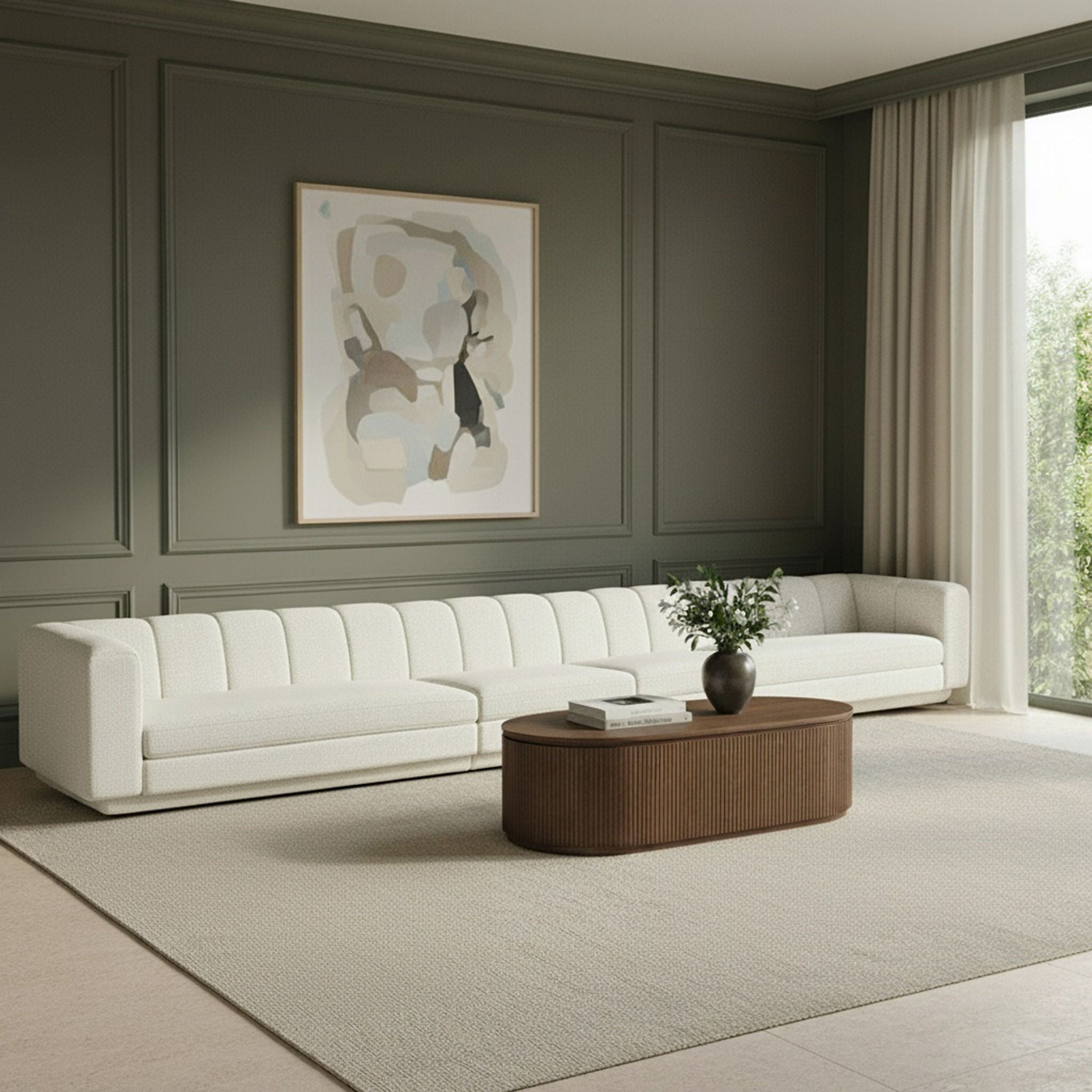 Modari - Sectional - Cream - Urban Living Furniture (Los Angeles, CA)