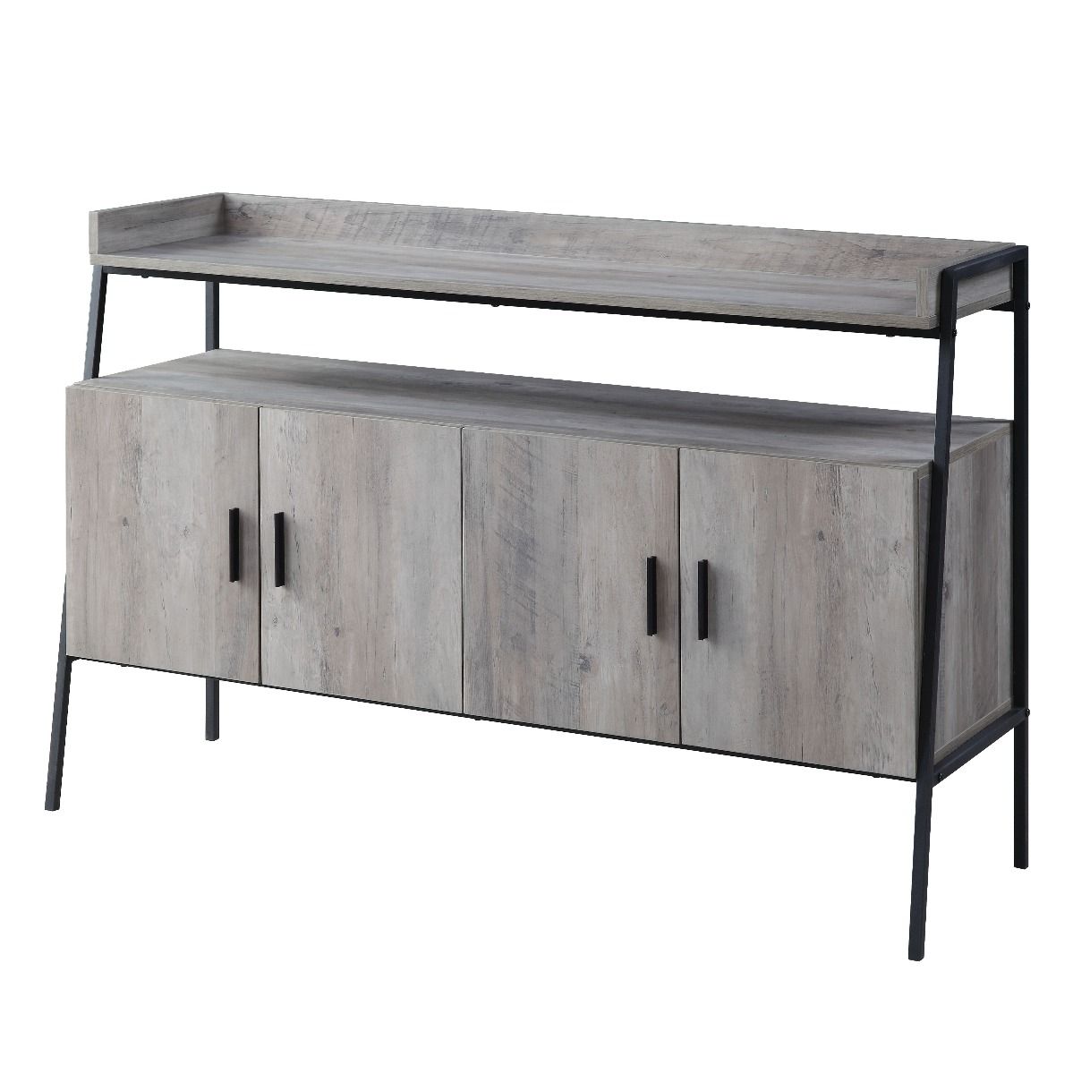 Samiya - TV Stand - Gray Oak & Black - Urban Living Furniture (Los Angeles, CA)