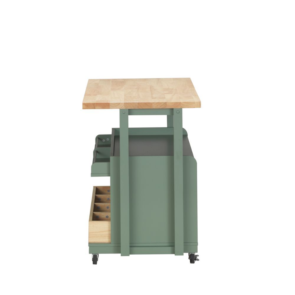 Harper - Kitchen Cart - Natural & Green - Urban Living Furniture (Los Angeles, CA)